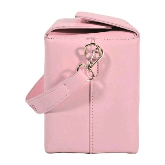 Chinese Take Out‎ Purse Faux Leather Pink Crossbody Thank You Bag - Picture 4 of 10